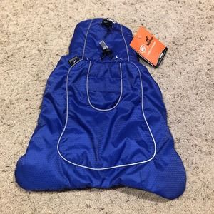 NEW BLACKDOGGY size S Adjustable V-Camp Lightweight Dog Jacket BLUE Z22